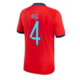 Herren Fußballbekleidung England Declan Rice #4 Auswärtstrikot WM 2022 Kurzarm